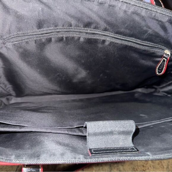 Lodis Audrey Zip Top Tote W/ Organization - Black with Red Trim - Picture 8 of 11